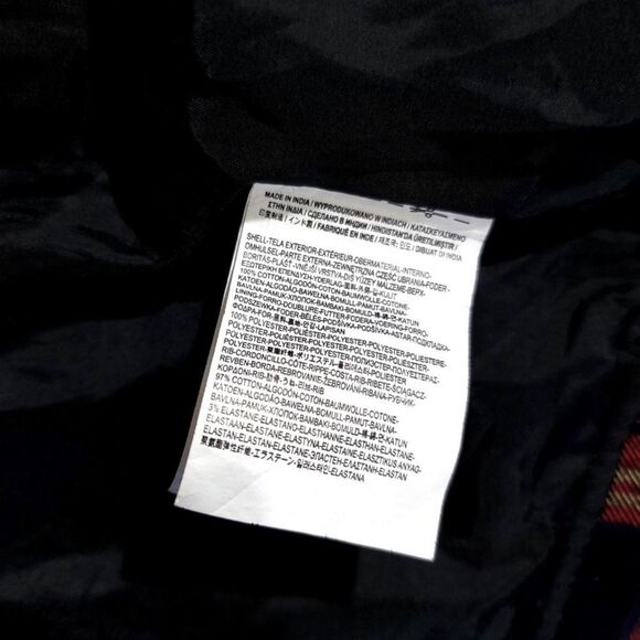 VANS Velouria Zip Up Bomber Jacket in Red Black Plaid 90s Grunge Punk Medium y2k - Picture 12 of 12